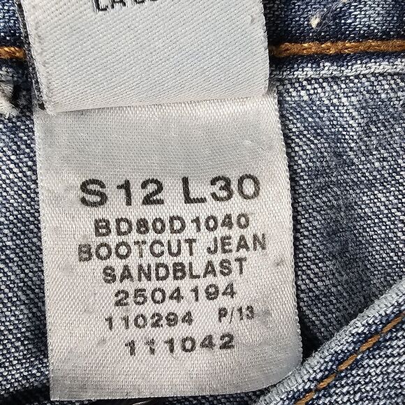 CK Calvin Klein Women’s Bootcut Jeans Size 12 / 32W 30L Sandblast Med Wash Denim - Picture 9 of 16